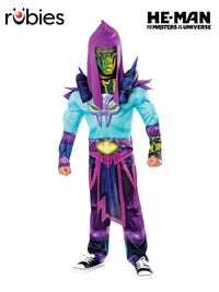 HE-MAN MASTERS OF THE UNIVERSE SKELETOR DELUXE COSTUME, CHILD - Front