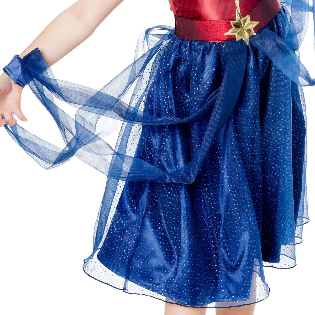 CAPTAIN MARVEL THE MARVELS DRESS, CHILD - 7-8 YRS - Side