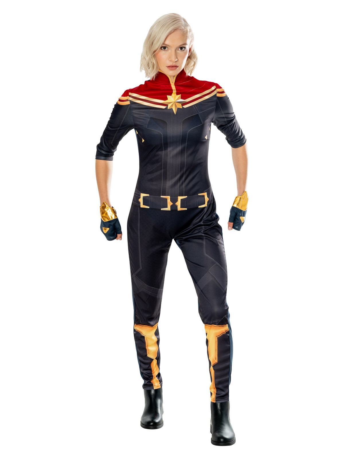 CAPTAIN MARVEL THE MARVELS DELUXE COSTUME, ADULT - Back