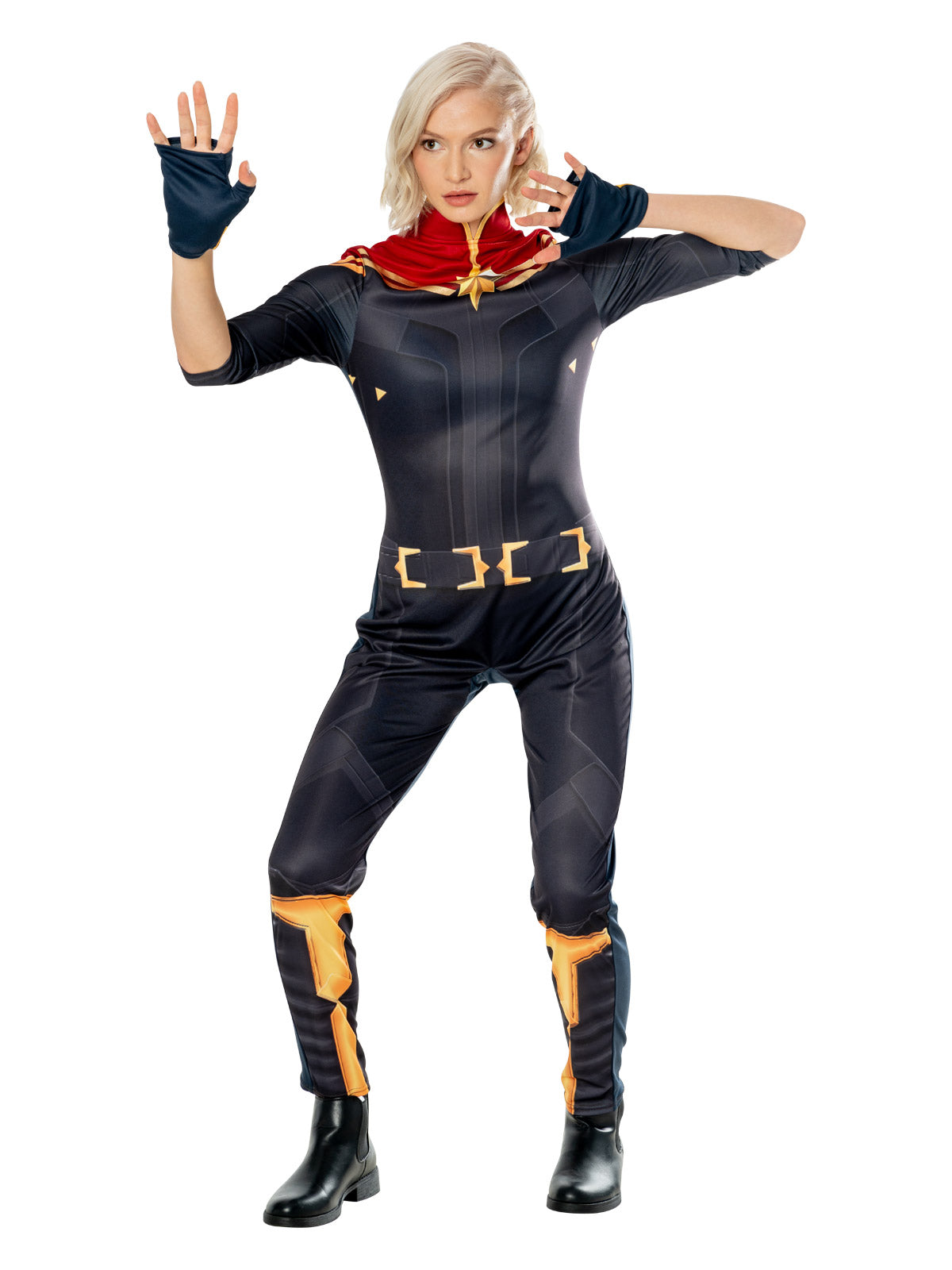 CAPTAIN MARVEL THE MARVELS DELUXE COSTUME, ADULT - Side