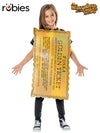 GOLDEN TICKET (WILLY WONKA) TABARD - 5-8 YRS - Front