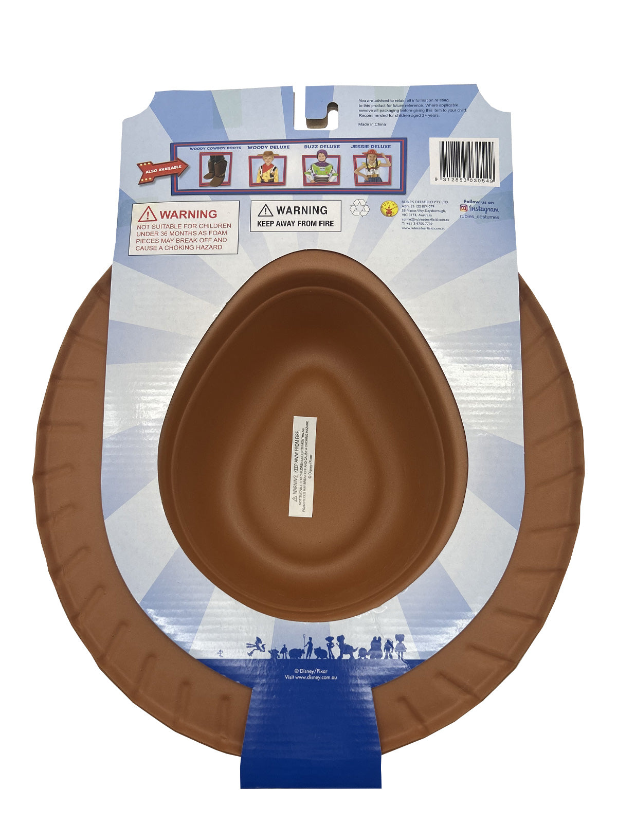 WOODY DELUXE TOY STORY HAT, CHILD - ONE SIZE