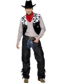 COWBOY COSTUME, ADULT - Front
