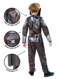 MANDALORIAN DELUXE COSTUME, CHILD