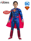 SUPERMAN DELUXE LENTICULAR COSTUME, CHILD - Front