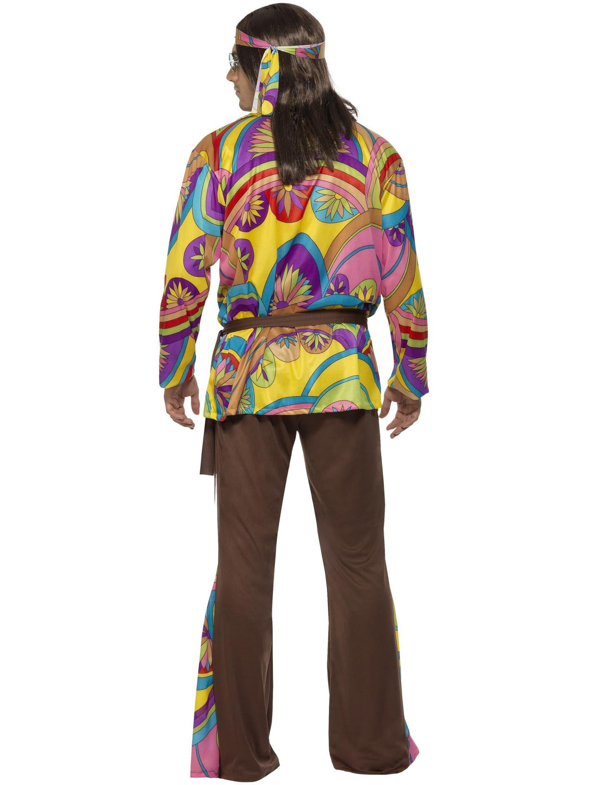PSYCHEDELIC HIPPIE MAN COSTUME, ADULT - Side
