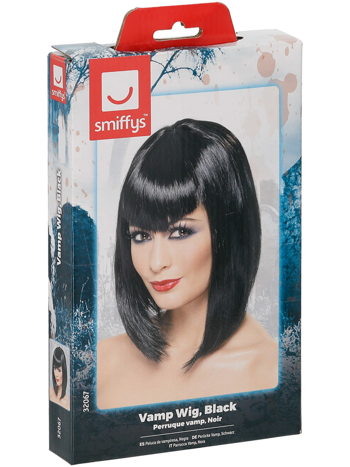 VAMP WIG, BLACK - ADULT - Back