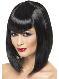 VAMP WIG, BLACK - ADULT - Front