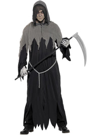 GRIM REAPER DELUXE ROBE COSTUME, ADULT - M - Front