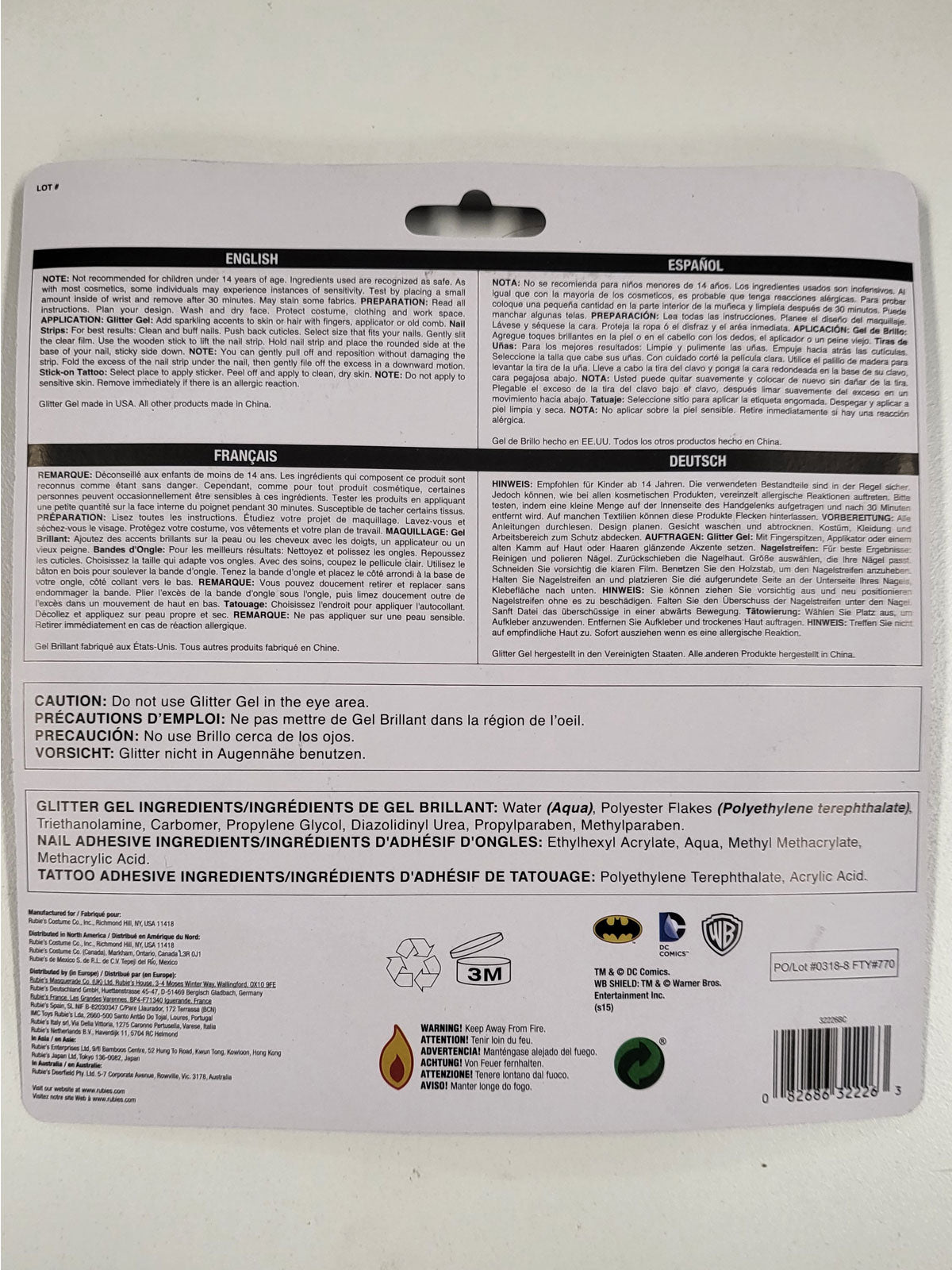 BATGIRL ACCESSORY KIT, ADULT - STD - Side