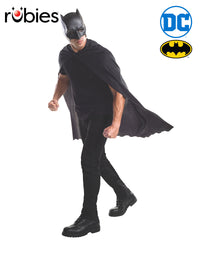 BATMAN CAPE AND MASK SET, ADULT - STD - Front
