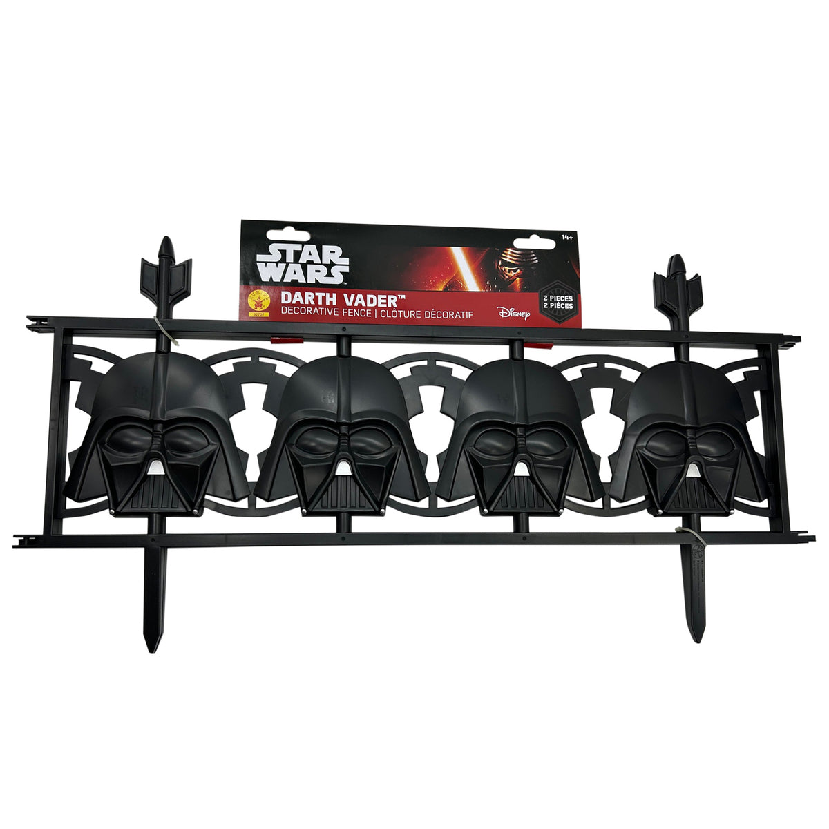 DARTH VADER 2 PIECE FENCE DECOR - Back