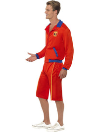 BAYWATCH BEACH MEN'S LIFEGUARD COSTUME - M - Side