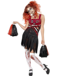 HIGH SCHOOL HORROR CHEERLEADER ADULT WOMEN'S COSTUME - XS