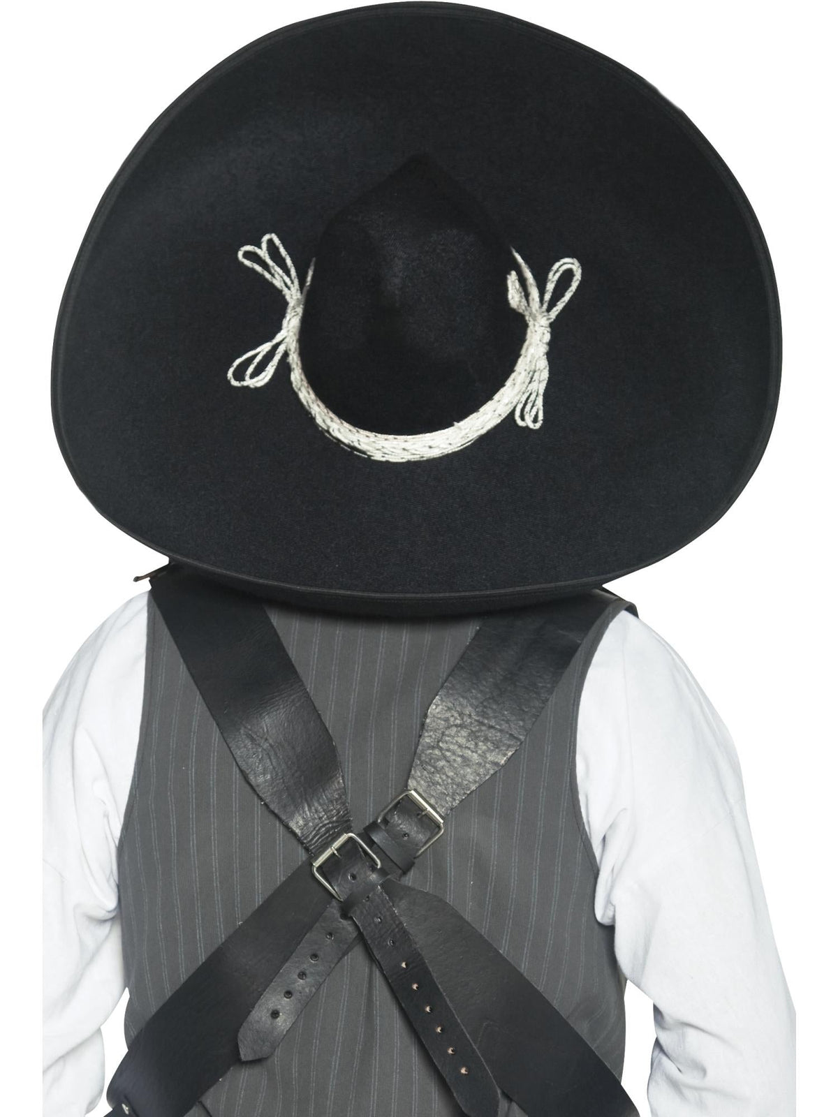 MEXICAN BANDIT SOMBRERO, ADULT - Back