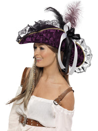 FEVER MARAUDING PIRATE HAT, ADULT - Back