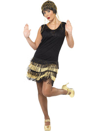 FLAPPER FRINGED 1920'S COSTUME, ADULT - Packaging