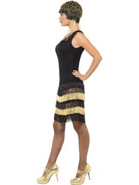 FLAPPER FRINGED 1920'S COSTUME, ADULT - Back
