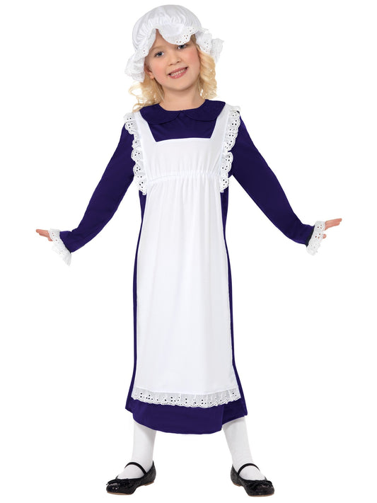 VICTORIAN POOR GIRL COSTUME, CHILD - L - Front