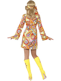 60S HIPPY COSTUME, ADULT - Side