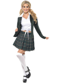 PREPPY SCHOOLGIRL COSTUME, ADULT - Packaging