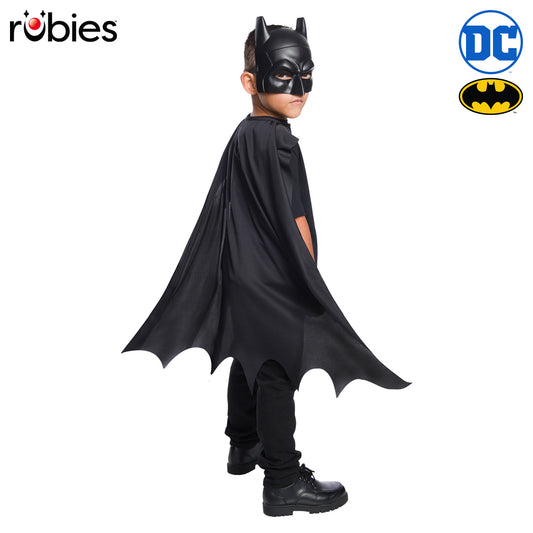 BATMAN CAPE &amp; MASK SET, CHILD - 6 Plus - Front