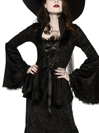 SOUL CRUSHED VELVET TOP, ADULT - STD - Back