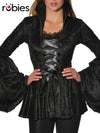 SOUL CRUSHED VELVET TOP, ADULT - STD - Front