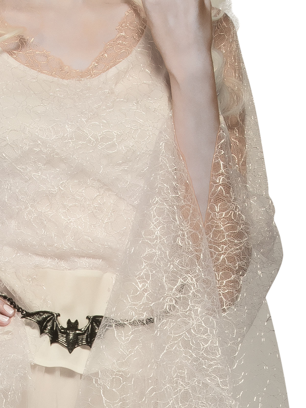 WITCH TOP WITH BELT WHITE, ADULT - STD - Side