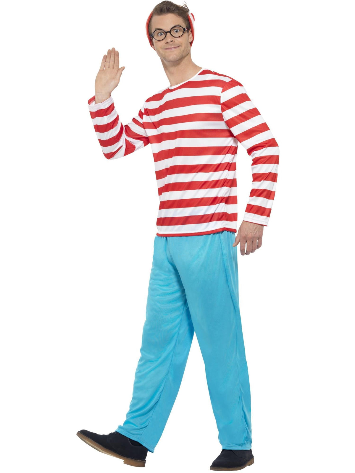 WHERE'S WALLY? MENS COSTUME, ADULT - S - Packaging