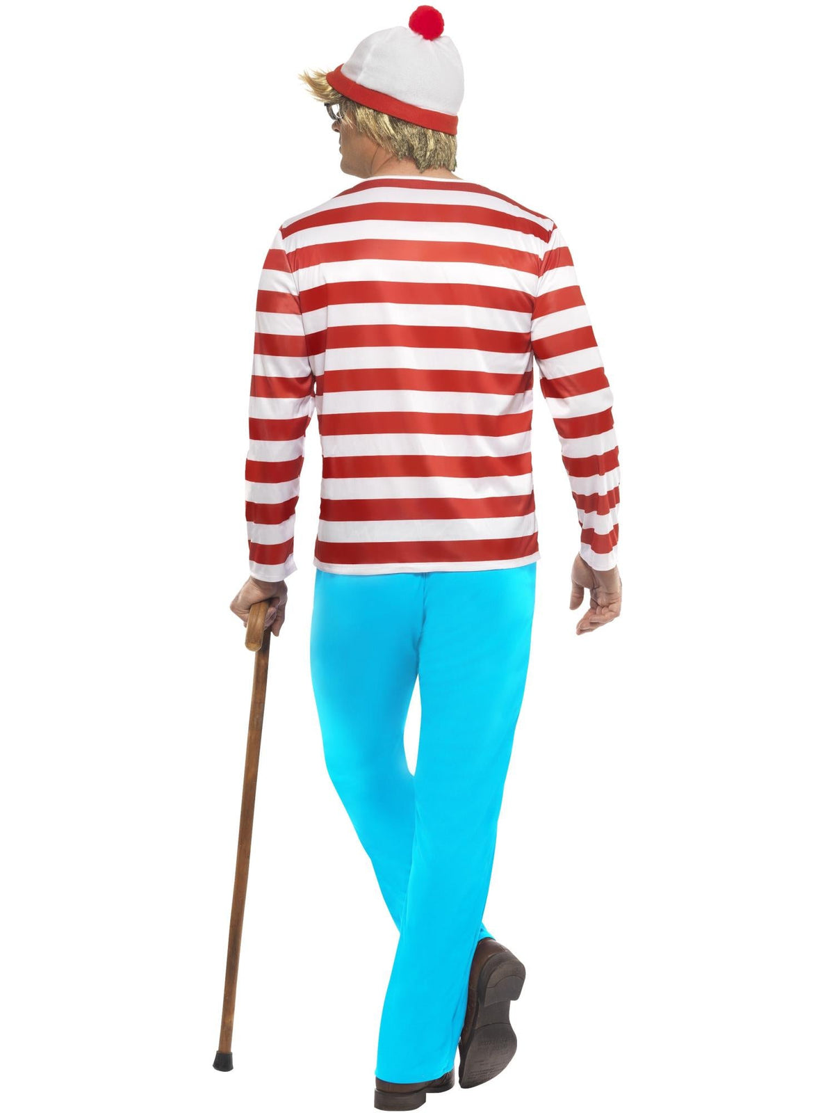 WHERE'S WALLY? MENS COSTUME, ADULT - S - Side