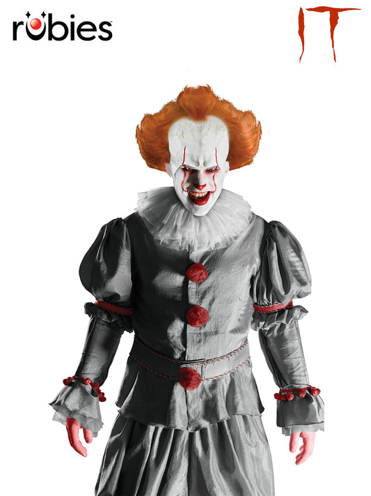 PENNYWISE WIG &amp; ATTACHED HEADPIECE - ADULT - Front