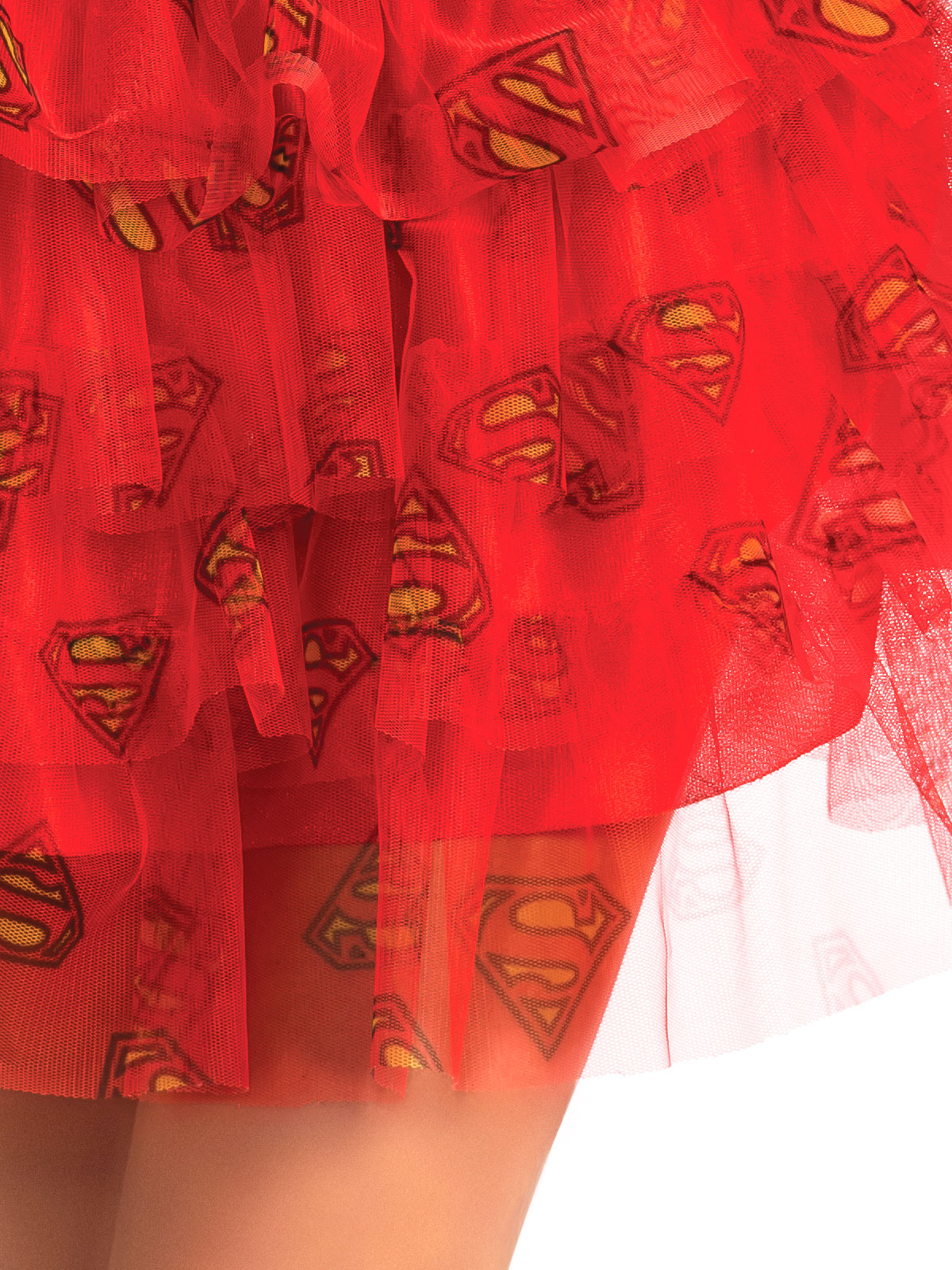 SUPERGIRL SKIRT WITH SEQUINS, ADULT - STD - Side