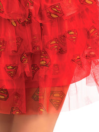 SUPERGIRL SKIRT WITH SEQUINS, ADULT - STD - Side