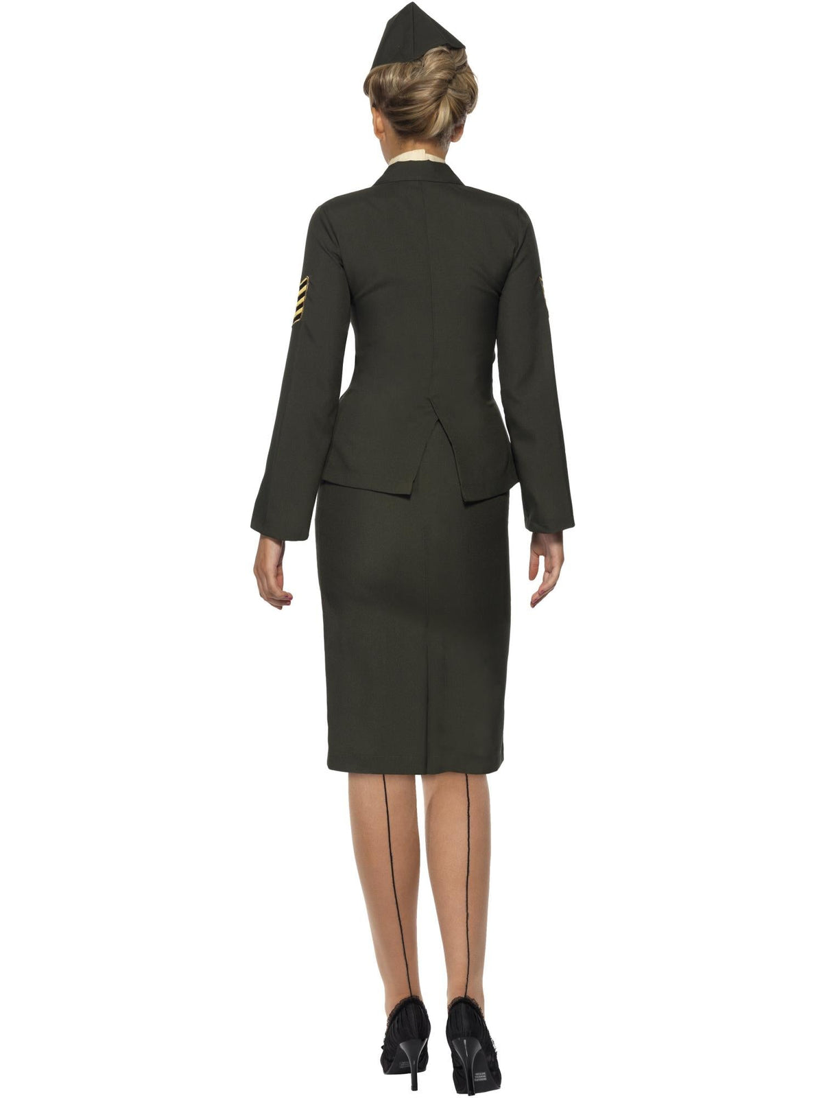 WARTIME OFFICER LADY COSTUME, ADULT - PLUS - Side