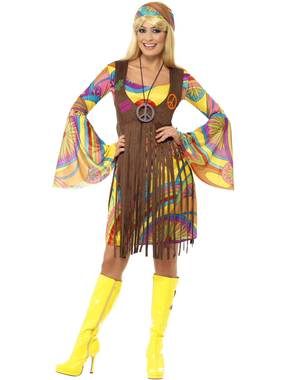 60S GROOVY LADY COSTUME, ADULT - Packaging