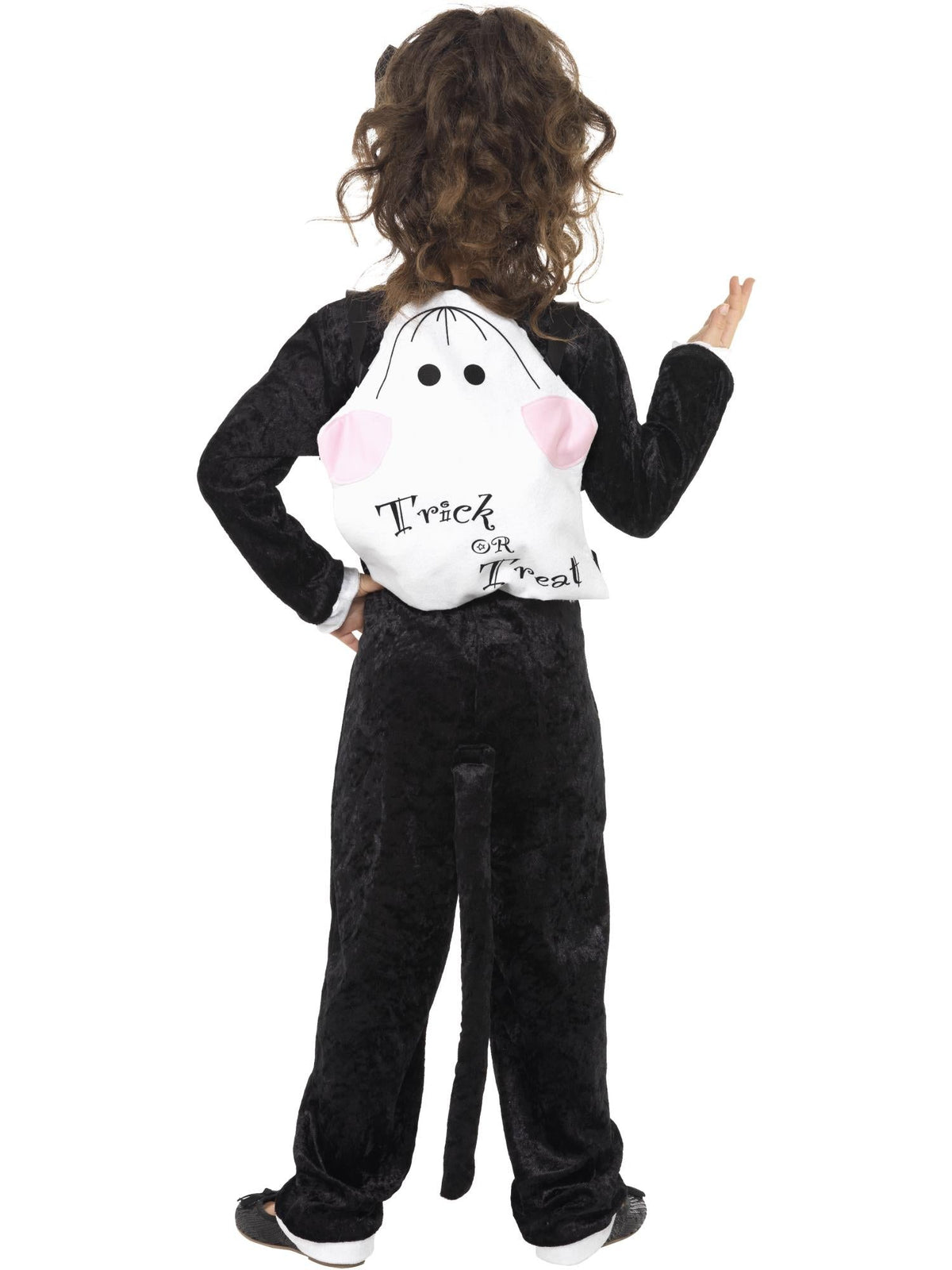 CAT COSTUME, BLACK WITH BODYSUIT - S - Packaging