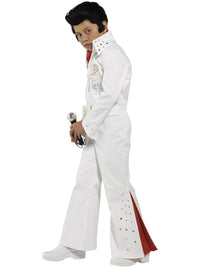 ELVIS COSTUME, WHITE - M - Side