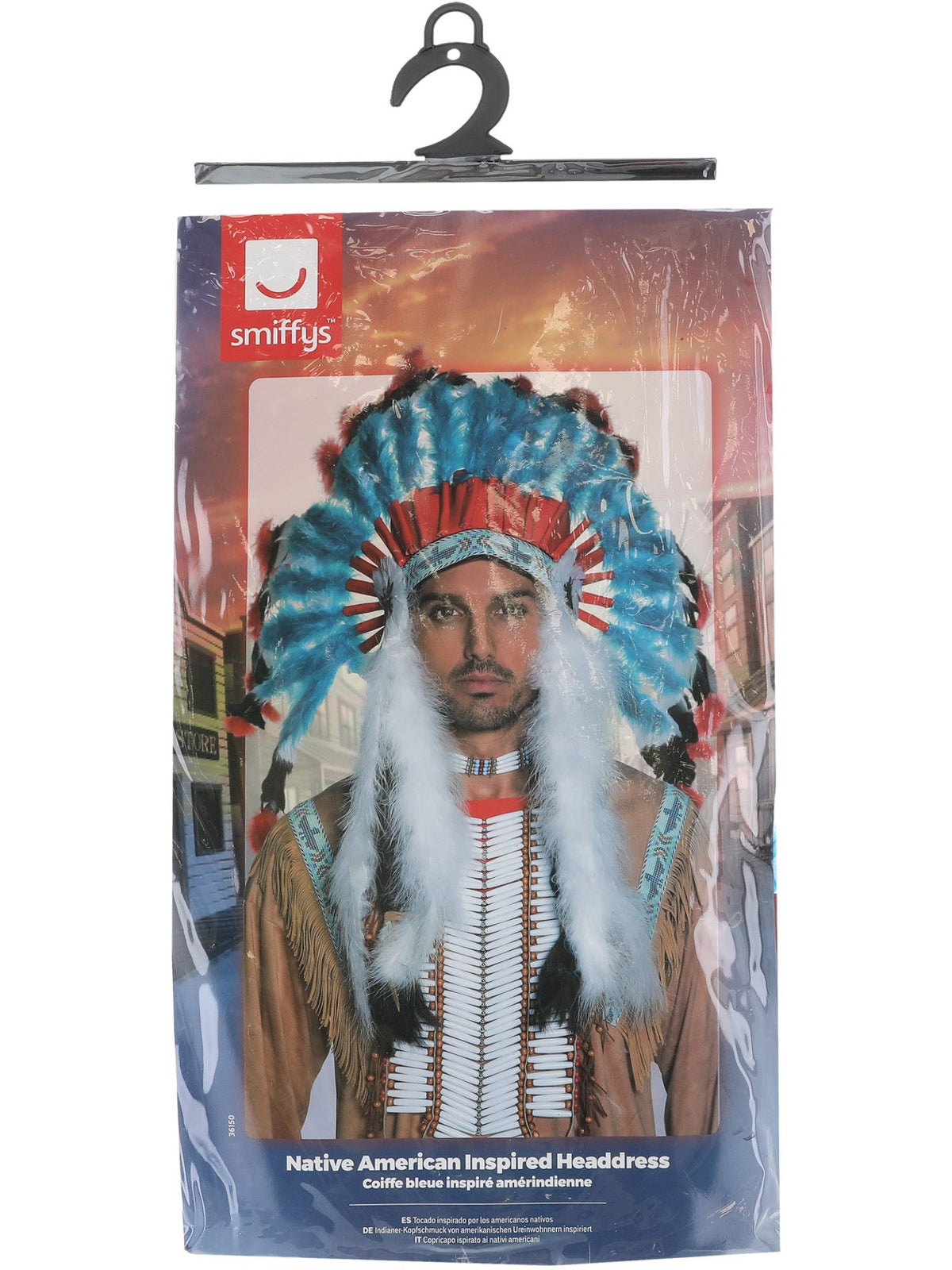 NATIVE AMERICAN HEADDRESS, ADULT - Packaging