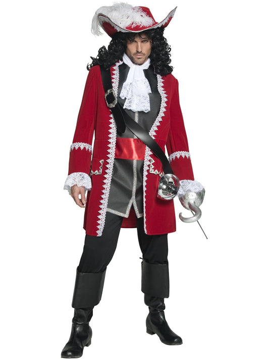 PIRATE CAPTAIN DELUXE COSTUME, ADULT - M - Front
