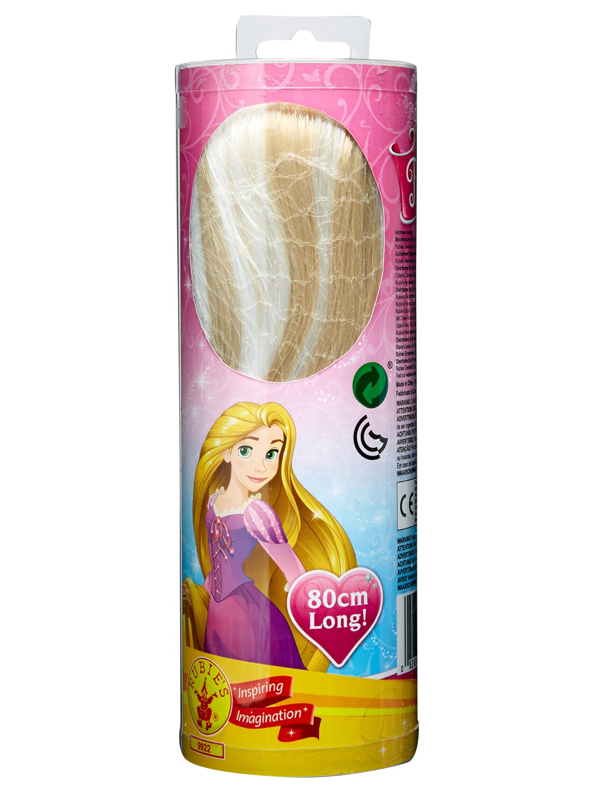 RAPUNZEL GLOW IN THE DARK WIG - CHILD - Back