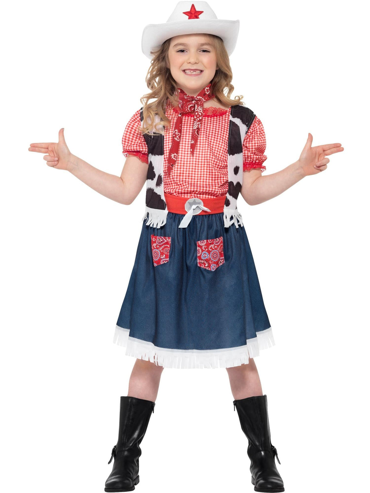 COWGIRL SWEETIE COSTUME, CHILD - Back
