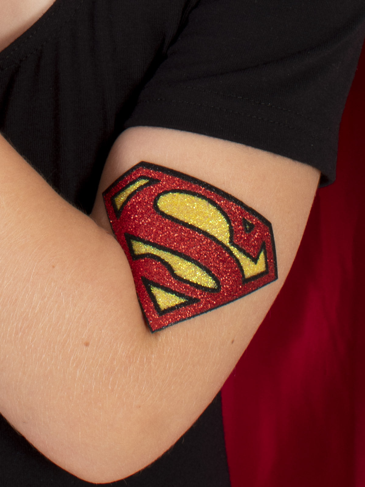 SUPERGIRL GLITTER TATTOO - Back