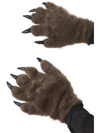 HAIRY MONSTER HANDS, ADULT - Front