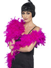 FEATHER BOA FUCHSIA DELUXE, ADULT - Front