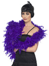 DELUXE FEATHER BOA, PURPLE - Front