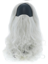 SANTA LONG WIG &amp; BEARD, ADULT - Back