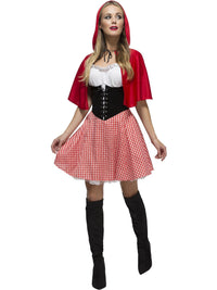 FEVER RED RIDING HOOD COSTUME WITH CORSET - Front