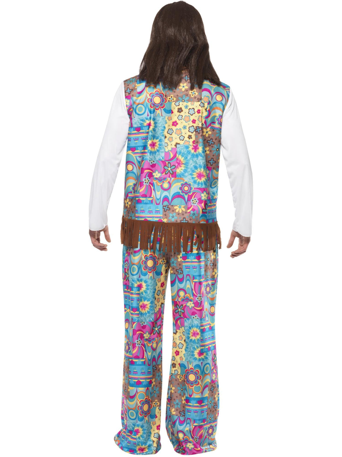 GROOVY HIPPIE COSTUME, ADULT - M - Side