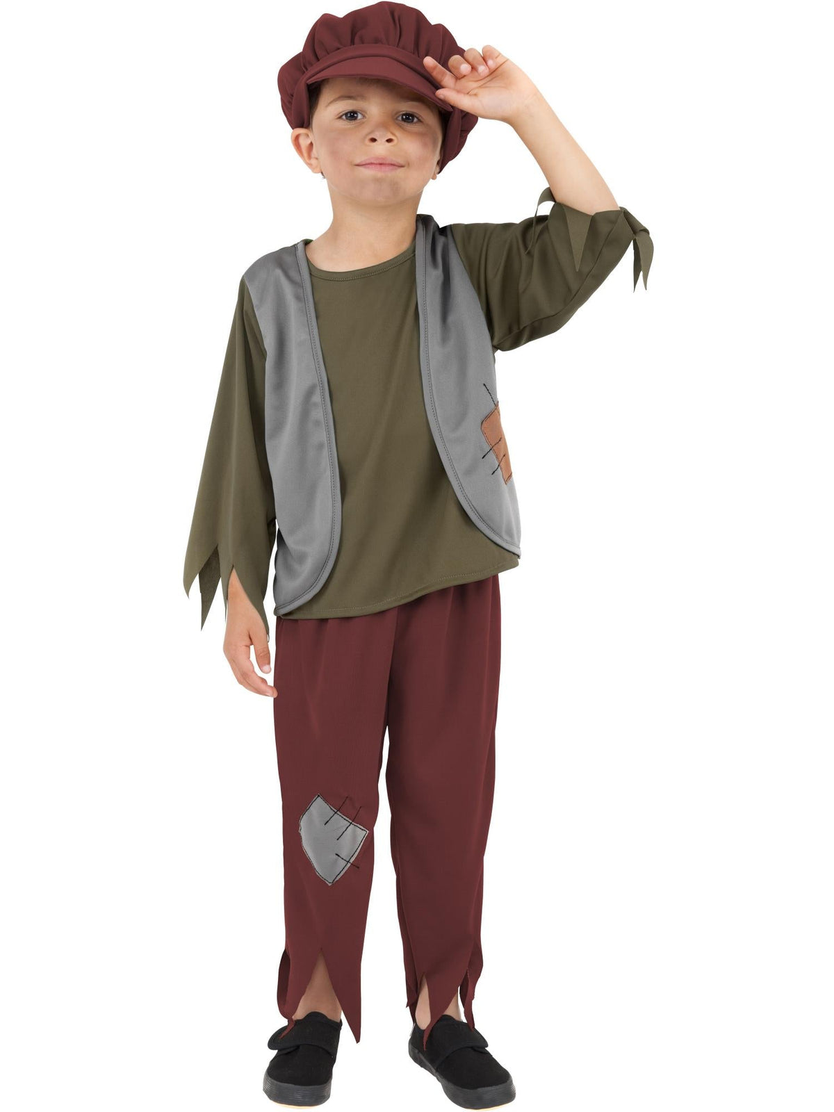 VICTORIAN POOR BOY COSTUME - S - Back